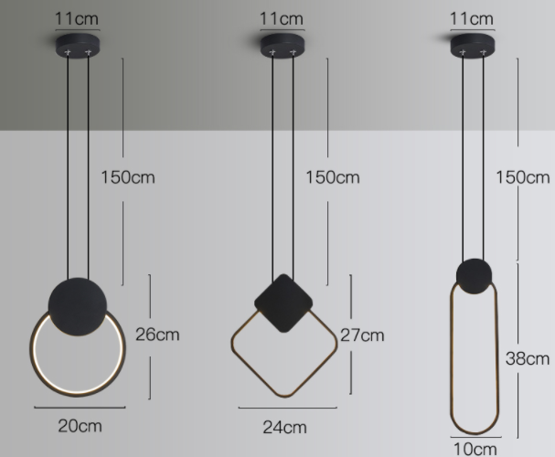 Brandyn Minimalistic Frame Pendant Lamp