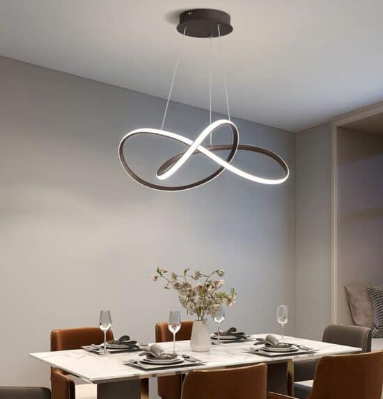 ÓLAFUR Circular Curved Lines Pendant Light