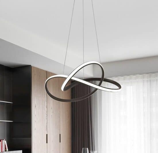 ÓLAFUR Circular Curved Lines Pendant Light