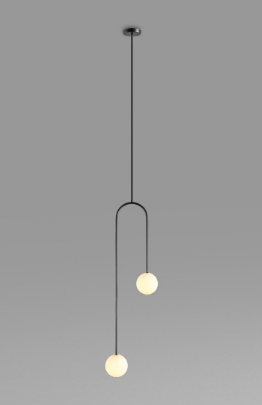 Evert Eye-Catching Minimalist Double Globe Pendant Light