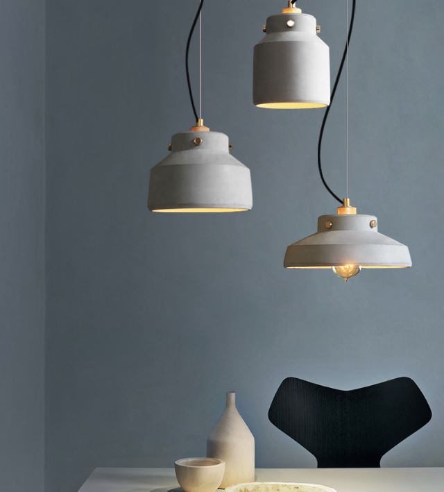 Hannusen Cement Bunker Domes Pendant Lamp