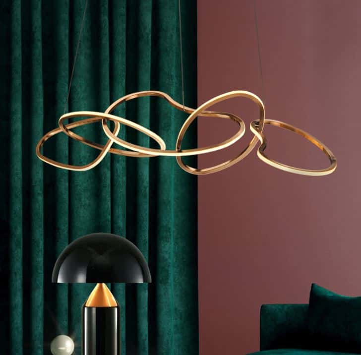 Karolina Elegant Looped Rings Pendant Lamps