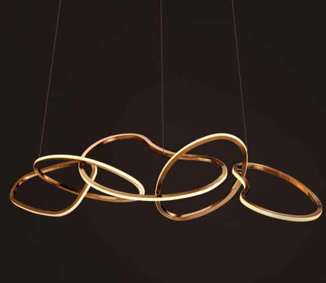 Karolina Elegant Looped Rings Pendant Lamps