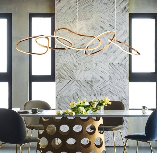 Karolina Elegant Looped Rings Pendant Lamps