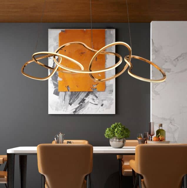 Karolina Elegant Looped Rings Pendant Lamps