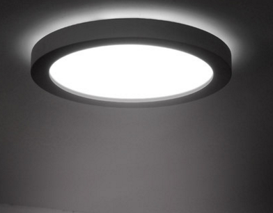 Karoline Black and White Monochrome Palette Shaped Ceiling Light