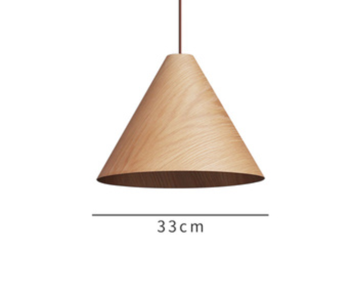 Kelsey Wooden Cone Pendant Lamp