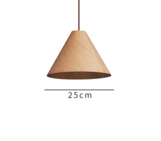 Kelsey Wooden Cone Pendant Lamp