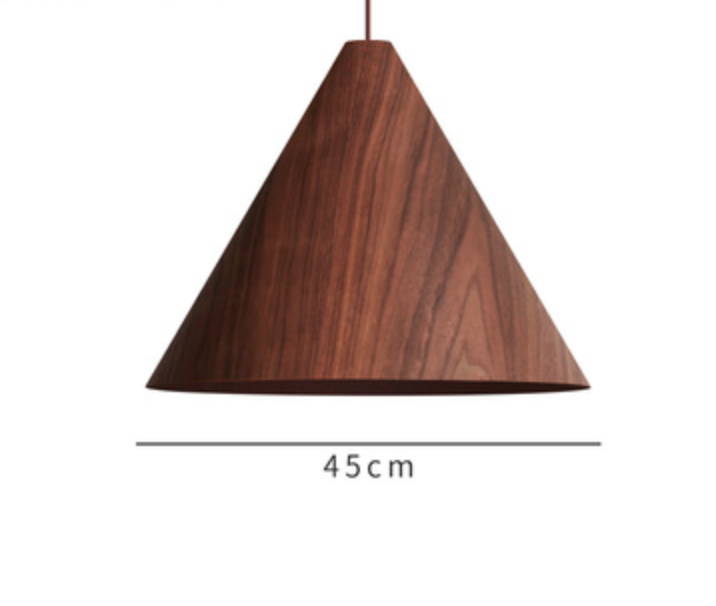 Kelsey Wooden Cone Pendant Lamp