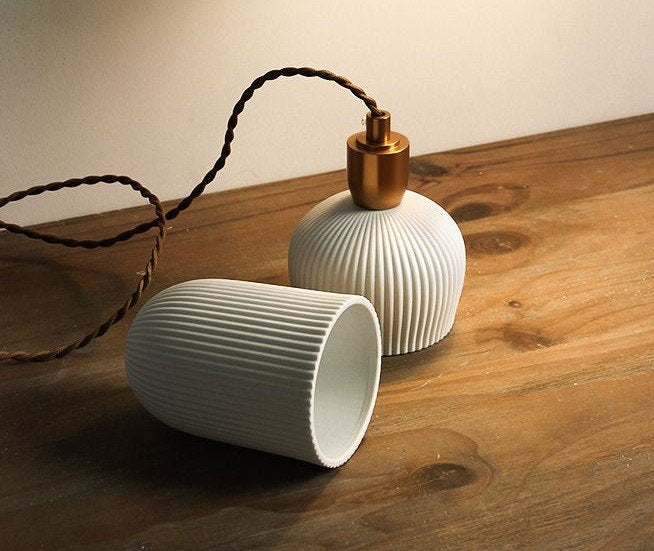 Langley Porcelain Bottle Pendant Lamp