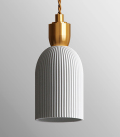 Langley Porcelain Bottle Pendant Lamp