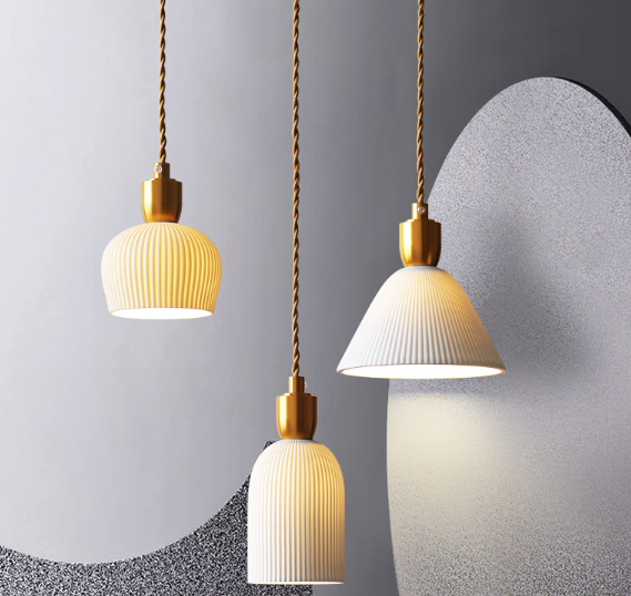 Langley Porcelain Bottle Pendant Lamp