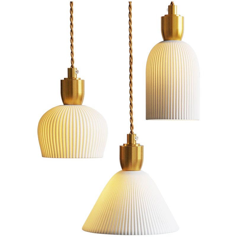 Langley Porcelain Bottle Pendant Lamp