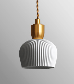 Langley Porcelain Bottle Pendant Lamp