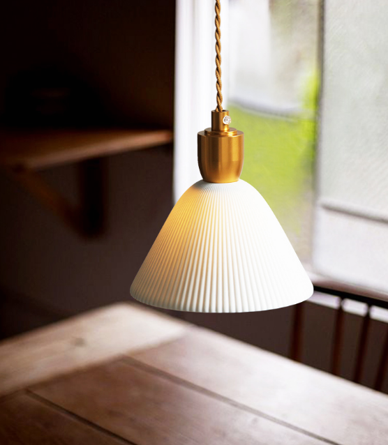 Langley Porcelain Bottle Pendant Lamp