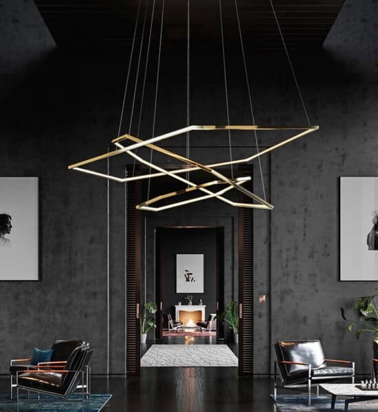 Laguuse Polygonal Large Rings Pendant Lamp