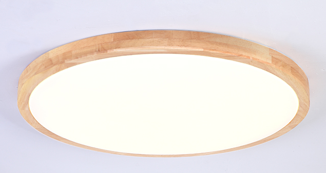 Linnea Scandinavian Slender Wooden Round Ceiling Light