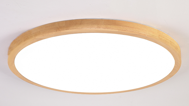 Linnea Scandinavian Slender Wooden Round Ceiling Light