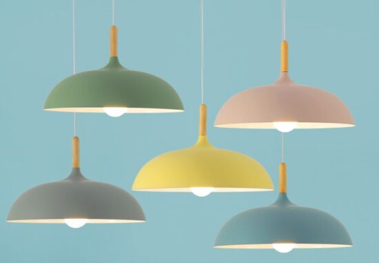 Gudmunno Scandinavian Lollipop Dome Pendant Lamp