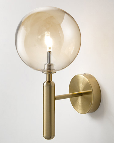 Nilsen Ball Shaped Glass Wall Light