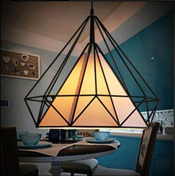 Klas Pyramid Cage Hanging Lamp