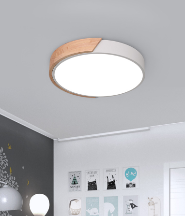 Wilhelmina Scandinavian Mixed Wooden Accent Ceiling Light