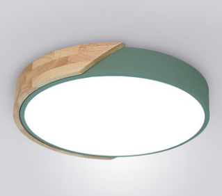 Wilhelmina Scandinavian Mixed Wooden Accent Ceiling Light