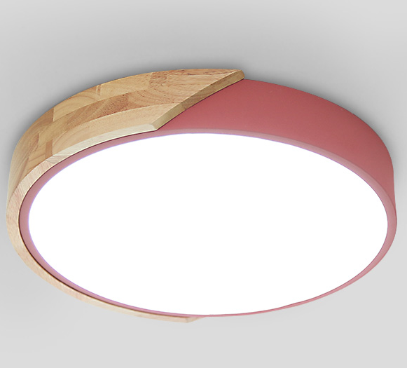 Wilhelmina Scandinavian Mixed Wooden Accent Ceiling Light