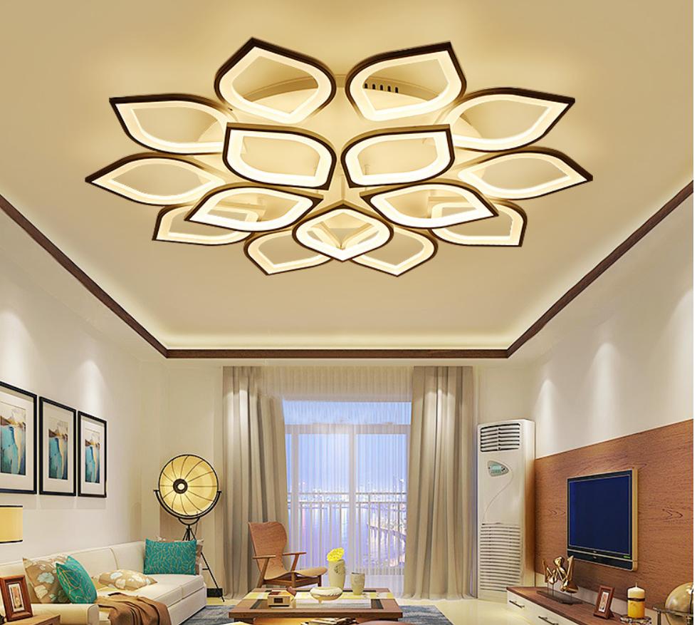 LED Acrylic Lotus Design Ceiling Light