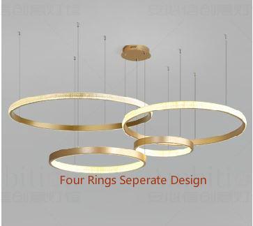 LED Circle Rings Pendant Chandelier