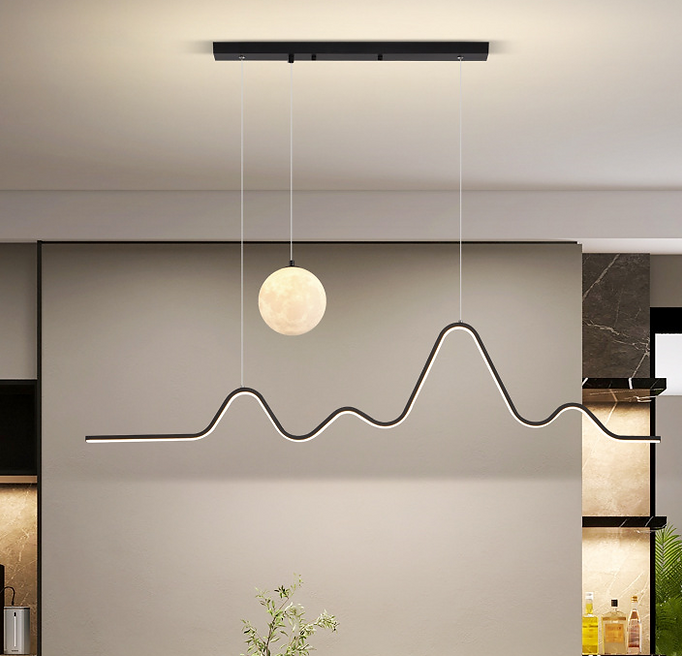 LED Moon & Hills Design Modern Pendant Light