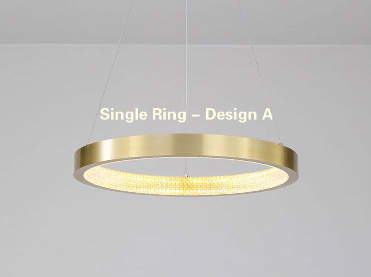 LED Circle Rings Pendant Chandelier