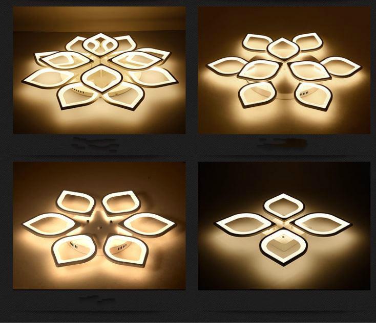 LED Acrylic Lotus Design Ceiling Light