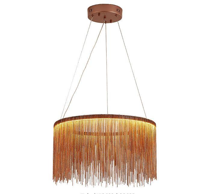 Tassel Design Aluminium Steel LED Chandelier Pendant Light