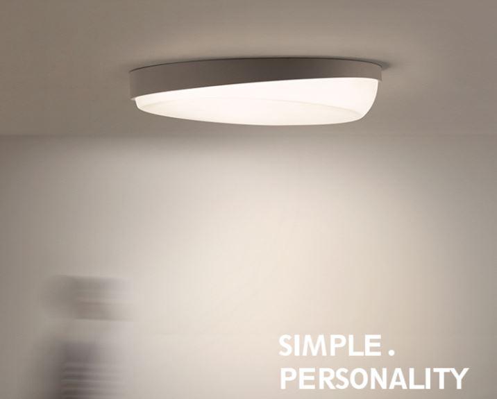 LED Ceiling Light with Slope and Cancave Design