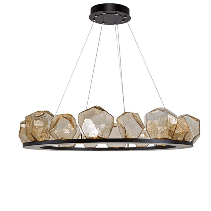 LED North European Modern Glass Round Pendant Light