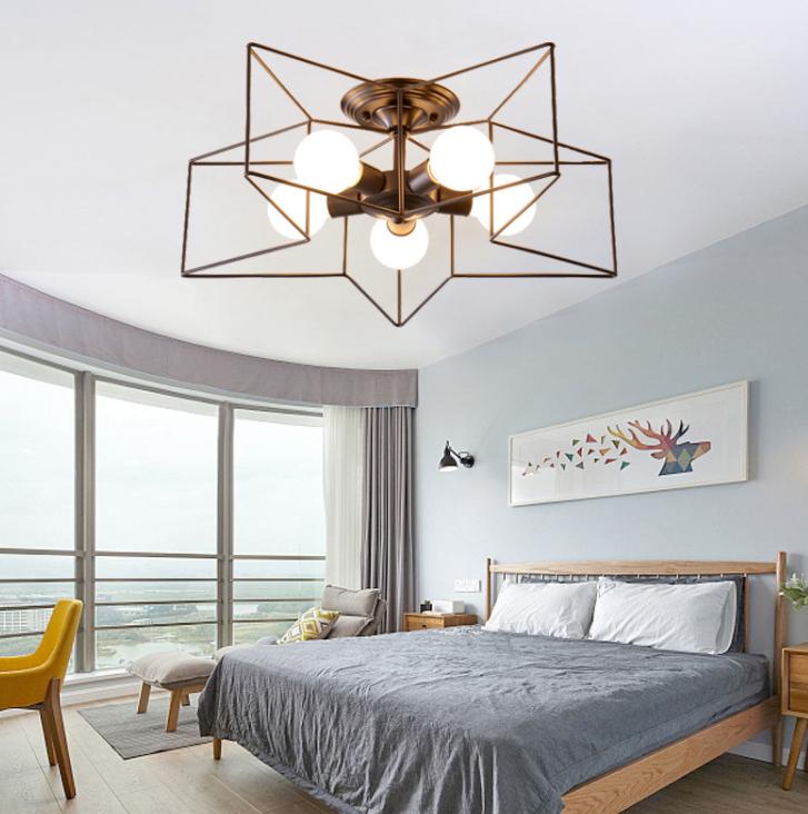 LED Metal Star Ceiling Light