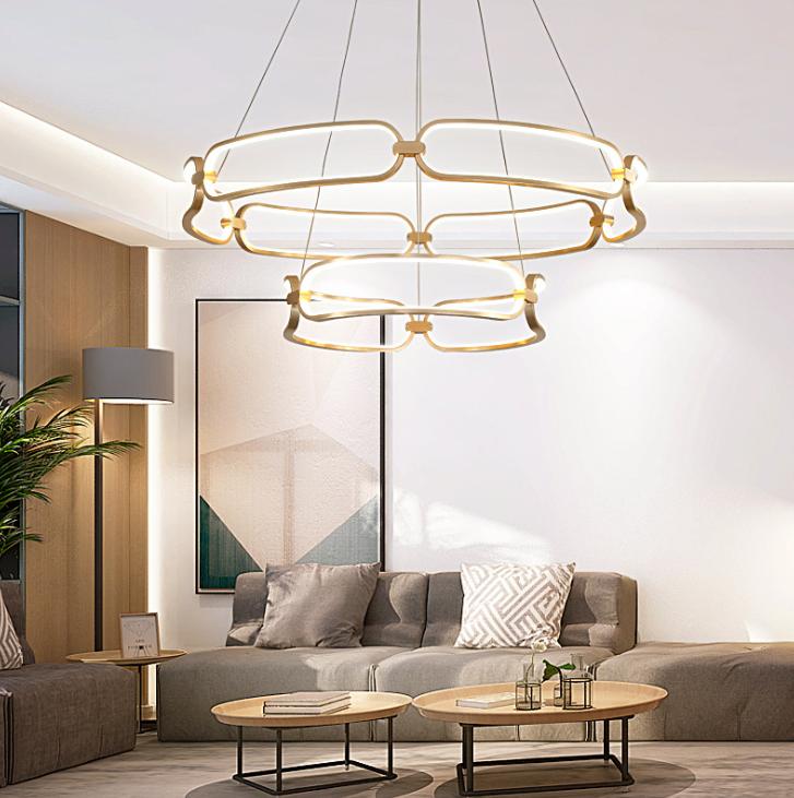 LED Ring Metal Pendant Light