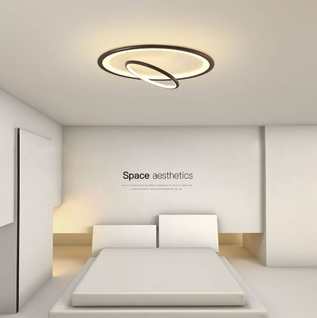 LED Dual Rings Modern Creative Ceiling Light