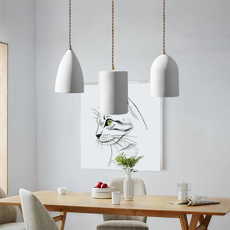 LED New Modern Simple Ceramic Pendant Light