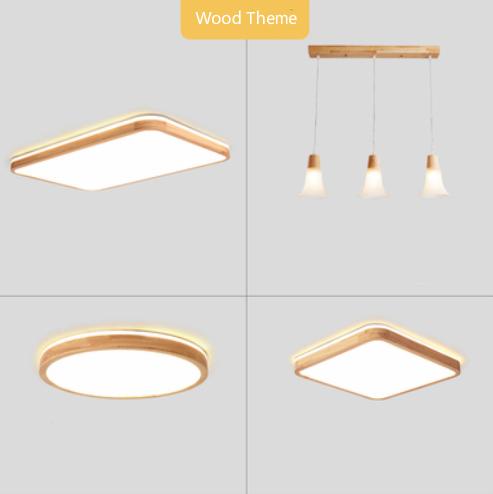 LED Two Bedroom Wood Modern Theme Package