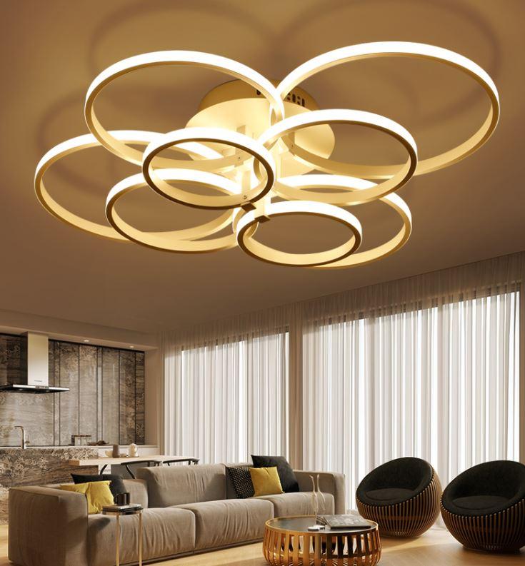 Modern Multi-Circle LED Ceiling Light for Living Room