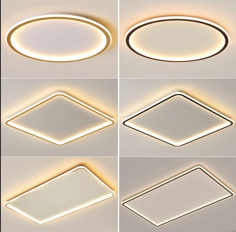 LED Simple Modern Ceiling Light Black+White