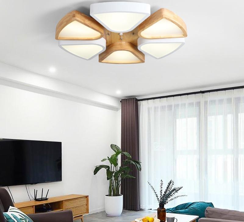 Modern Acrylic LED Flower Ceiling Light for Living Room Bedroom