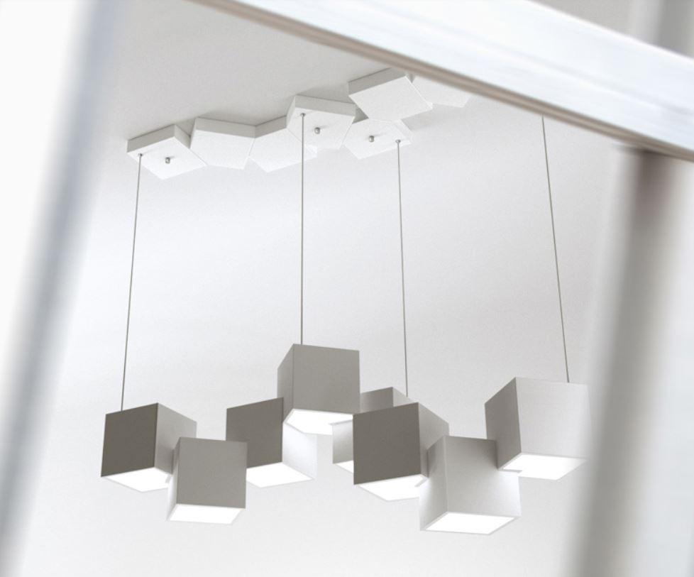 LED Rubik's Cube Chandelier Pendant Light