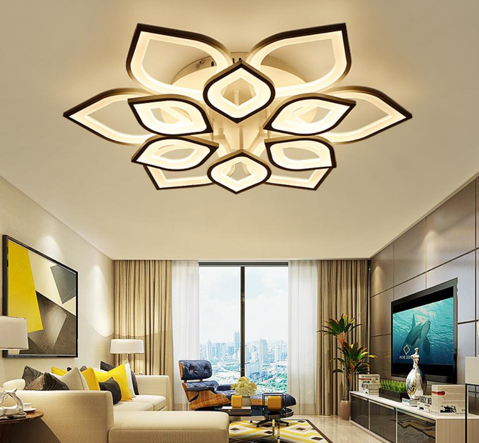 LED Acrylic Lotus Design Ceiling Light