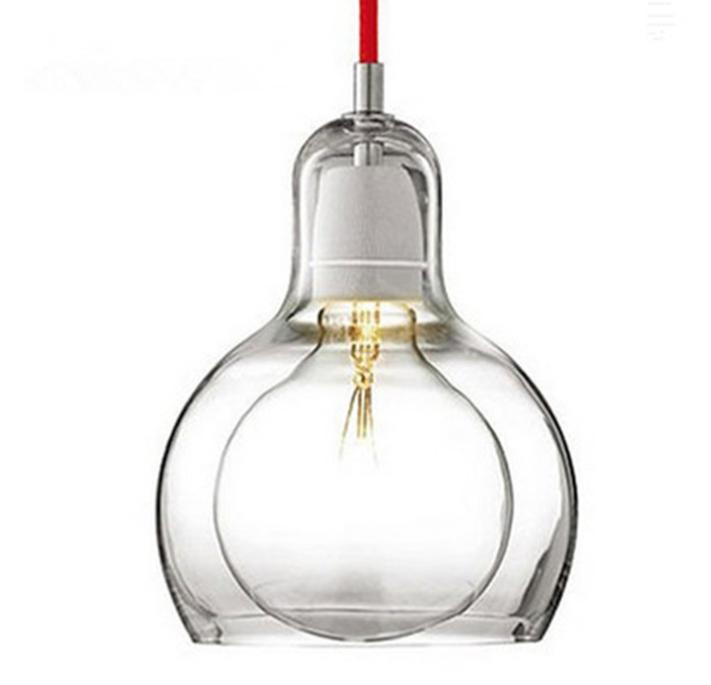 Modern LED Big Light Bulb Shape Pendant for Living Room Dining Room Balcony