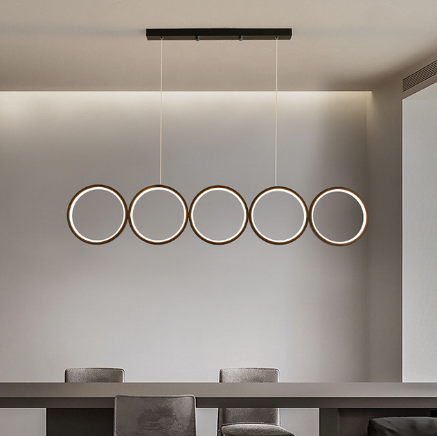 LED RINGS Style Modern Pendant Light