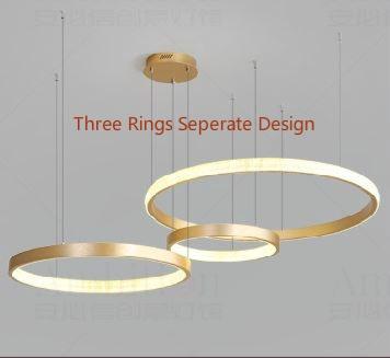 LED Circle Rings Pendant Chandelier