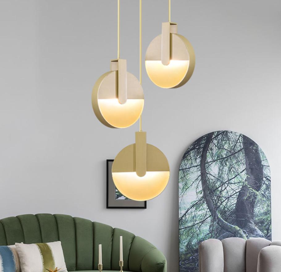 LED Semi-Circle Modern Creative Pendant Light